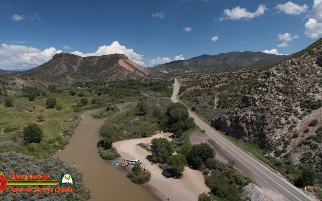 Rio Grande River Gorge at Pilar, New Mexico August 2022