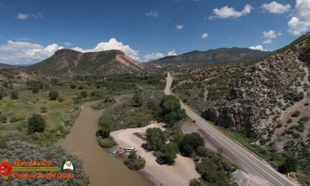 Rio Grande River Gorge at Pilar, New Mexico August 2022