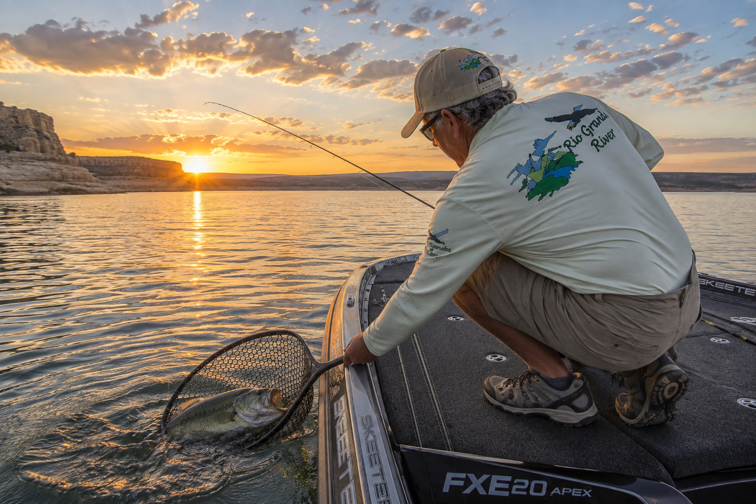Along the Rio Grande River 2 Rio Grande River Amistad Angler Skeeter Bass
