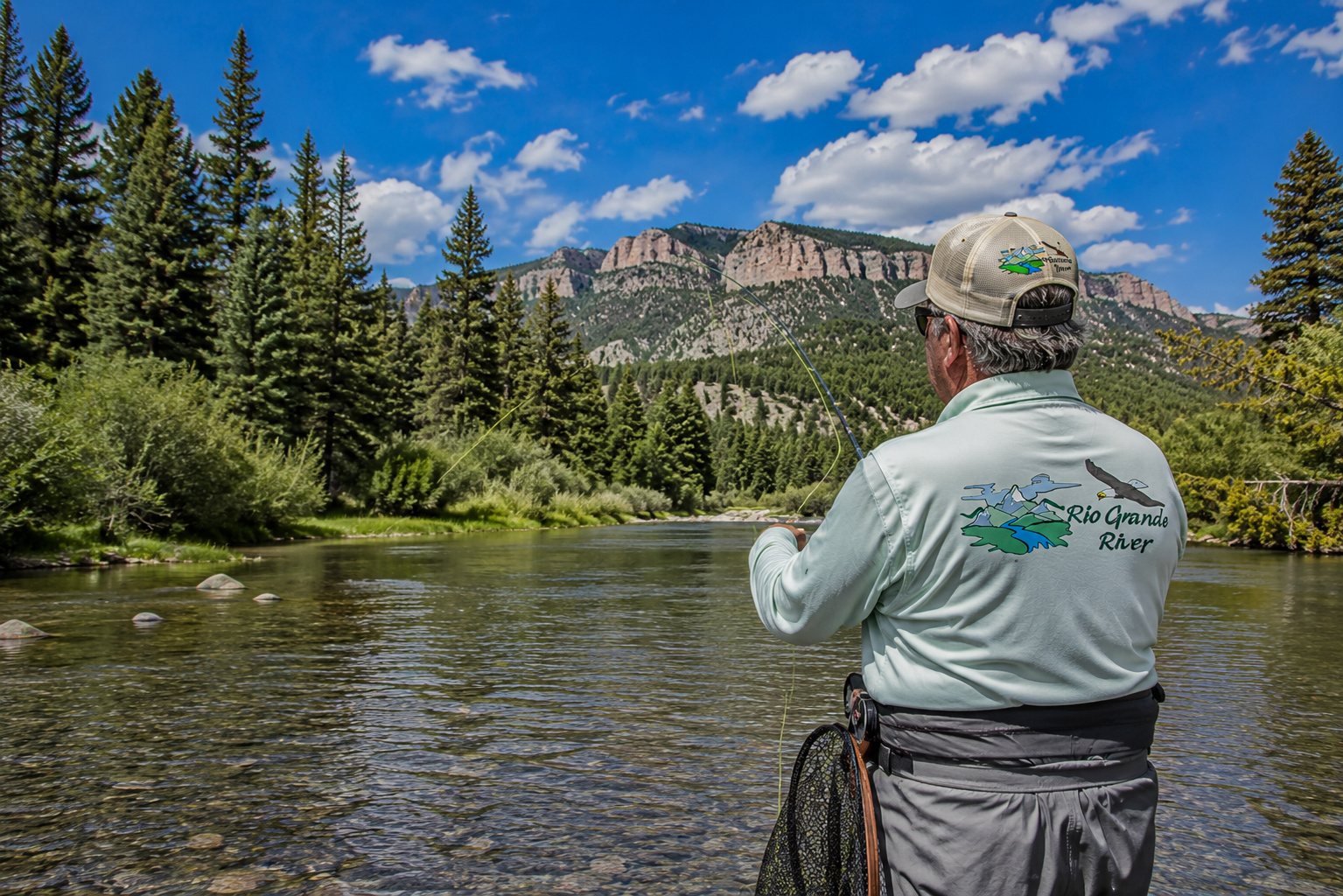Along the Rio Grande River 1 Rio Grande River Fly Angler Creede