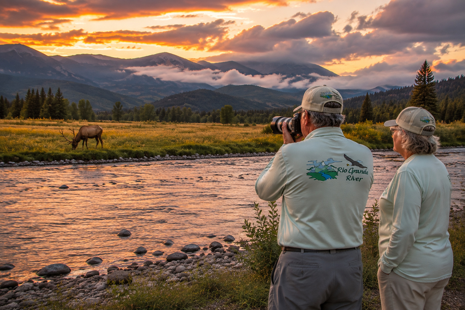 Rio Grande River Photographer Couple Elk Creede to South Fork